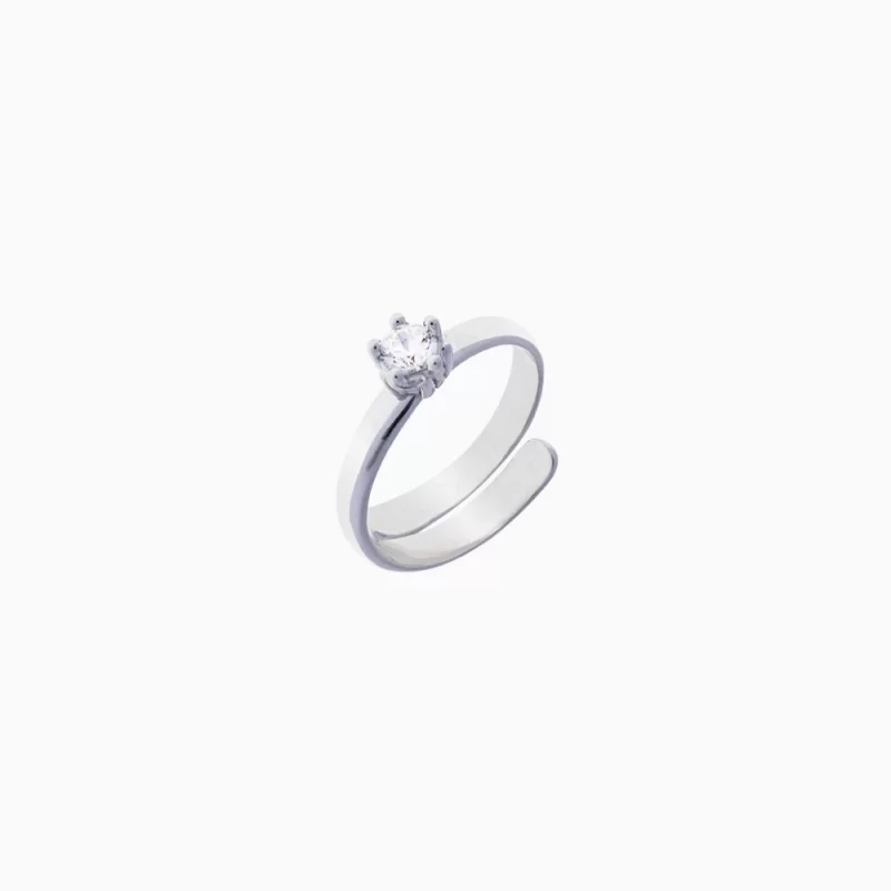 WHITE SOLITAIRE RING
