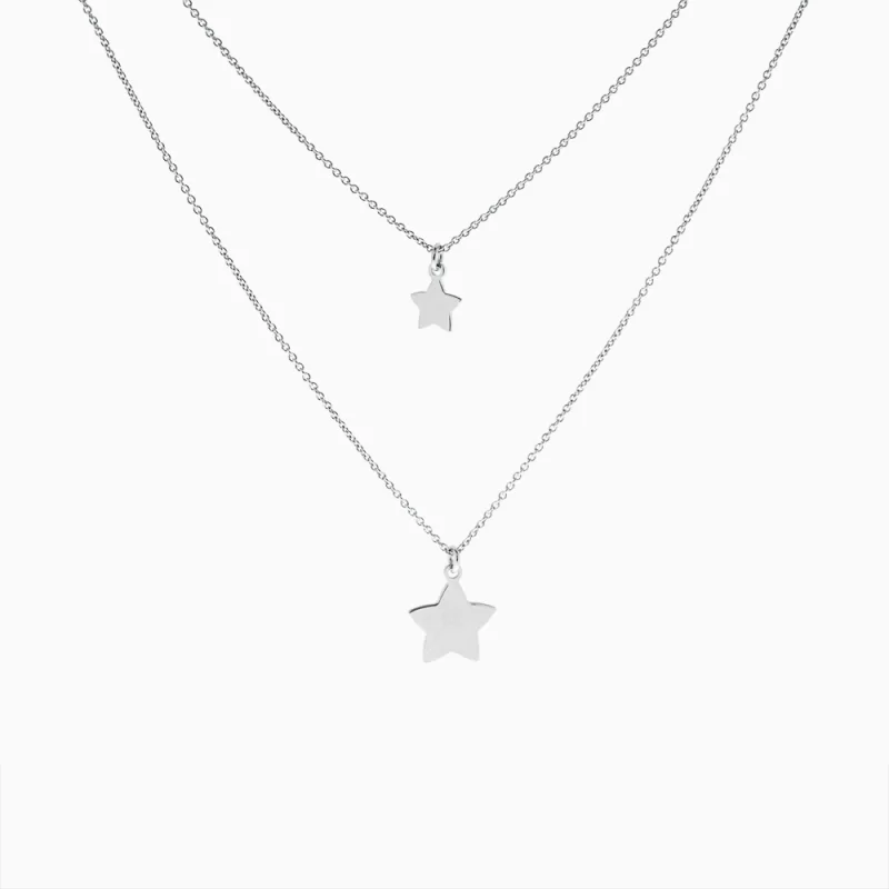 TWO STARS NECKLACE