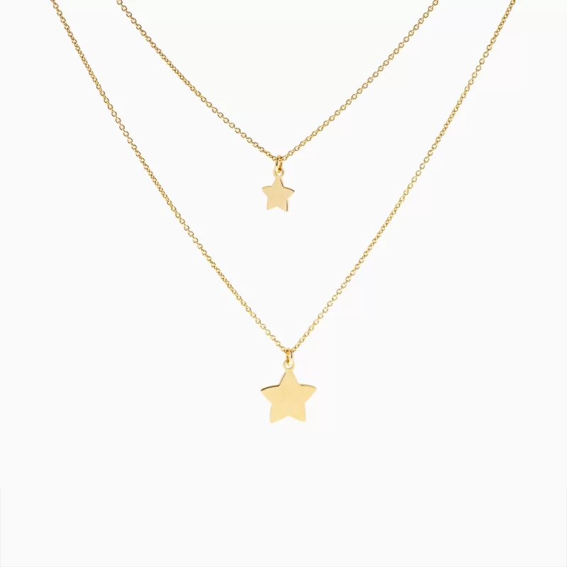 TWO STARS NECKLACE
